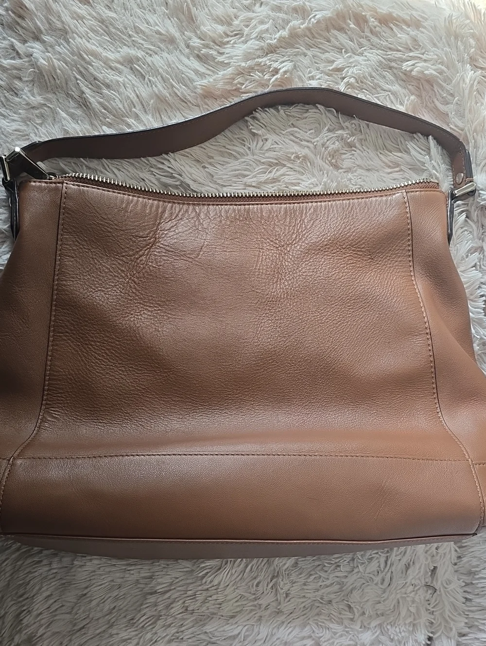 Coach Charlie Leather Front Pocket Hobo Brown